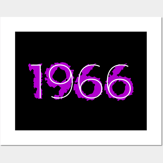 1966 Year Distressed Liquid Purple Wall Art by Liquids